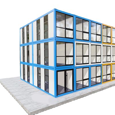 Vlakverpakkingscontainer met staalplaat voor snelle installatie in geprefabriceerde woningen