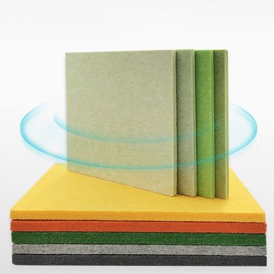 Moderne hotelontwerp 12 mm 24 mm polyestervezel geluidsdicht panelen voor geluidsopname