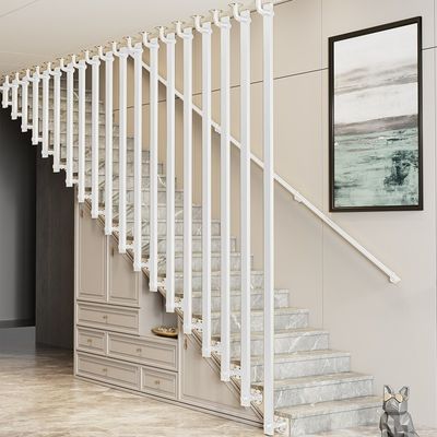 Aluminiumrailings voor moderne appartementen op maat gesmeed ijzeren balustrade trappenrailings