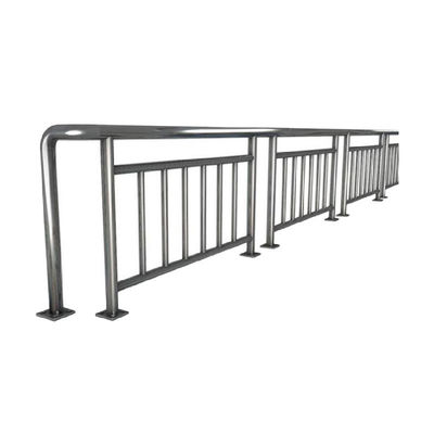 Metalen buitenbalustrade voor appartementen, aan de muur gemonteerd