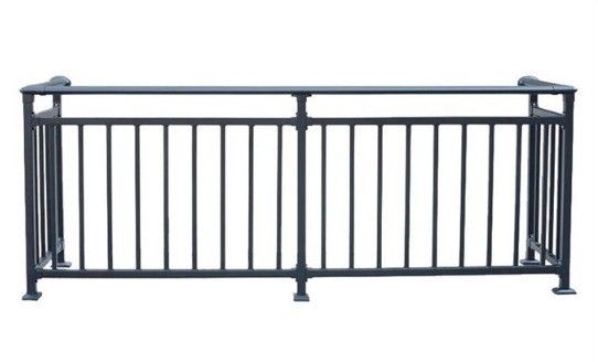 Appartement Franse ijzeren trap Railing met muur gemonteerde metalen handgrepen Balustrade
