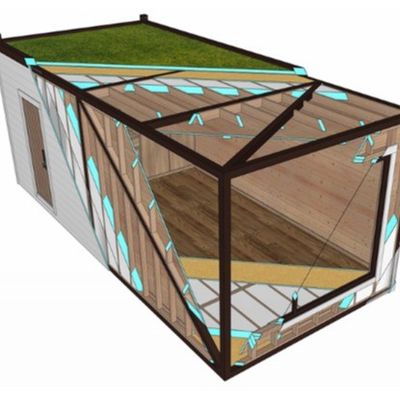 Hoofdmateriaal Deene Comfortabel Interieur Outdoor Commerciële Activiteit Containerhuis