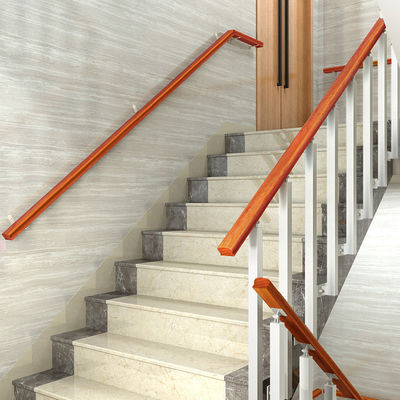 Moderne ontwerp drijvende loopvlak draadbalustrade voor muur gemonteerd staal ruggengraat trappenhuis