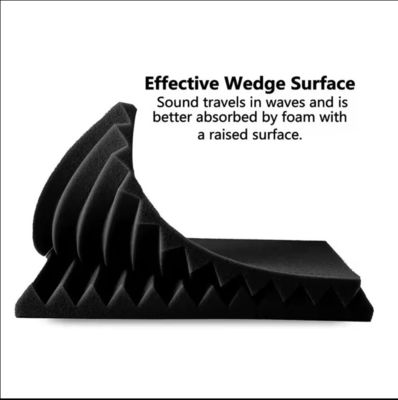 Moderne design van hoge dichtheid driehoekige groef akoestische schuimpanelen voor geluidsisolatie
