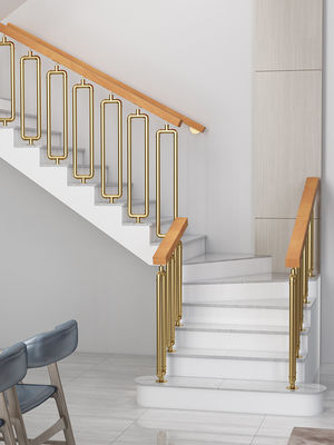 Best Main Walled Iron Balcony Glass Railing Staircase Design voor appartementen