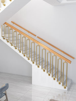 Best Main Walled Iron Balcony Glass Railing Staircase Design voor appartementen
