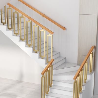 Best Main Walled Iron Balcony Glass Railing Staircase Design voor appartementen