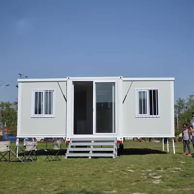 Buiten staal modulaire draagbare doos villa huis voor luxe gefabriceerde wooncontainer