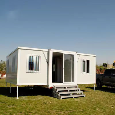 Buiten staal modulaire draagbare doos villa huis voor luxe gefabriceerde wooncontainer