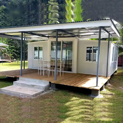 Buiten staal modulaire draagbare doos villa huis voor luxe gefabriceerde wooncontainer