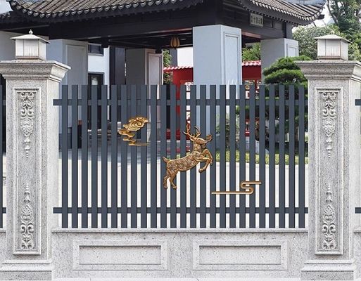 Moderne ontwerp metalen binnenshuisbalustrade smeedijzeren handrail trappenrail voor appartement