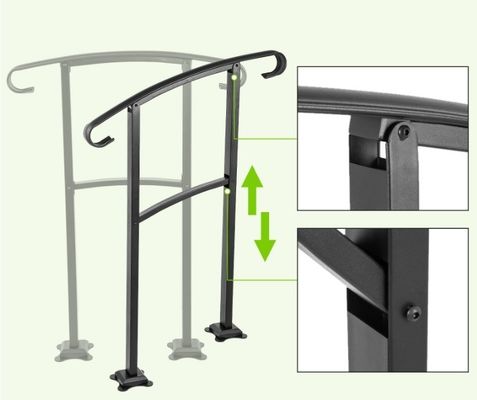 Populaire binnenshuis staal trappen hek handgreep voor moderne appartement balkon balustrades