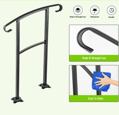 Populaire binnenshuis staal trappen hek handgreep voor moderne appartement balkon balustrades