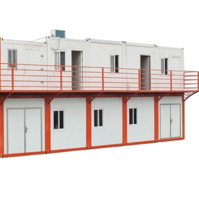 Op maat opvouwbaar draagbaar scheepvaartcontainerhuis en winkel geprefabriceerd modulair huis
