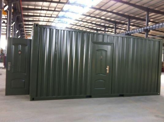 Op maat opvouwbaar draagbaar scheepvaartcontainerhuis en winkel geprefabriceerd modulair huis