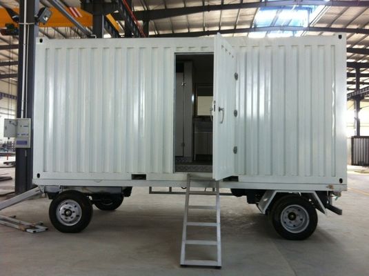 Op maat opvouwbaar draagbaar scheepvaartcontainerhuis en winkel geprefabriceerd modulair huis