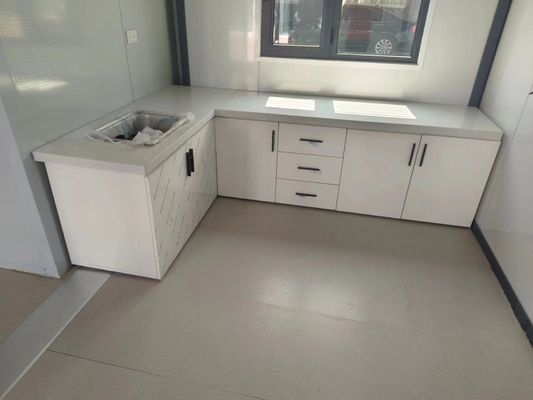 Opvouwbare huizen Moderne stalen platte container voor draagbaar wonen