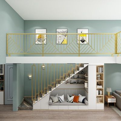 Modern ontwerp metalen tuinrailingen voor wandmontage in appartementen