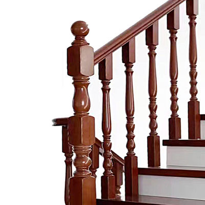 Modern kantoorgebouw Decoratieve houten trappenrail met baluster en spindels