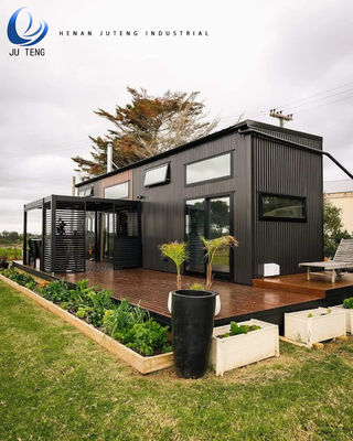 Meest populaire stijl geprefabriceerd houten gebouw huis met staal flat pack container