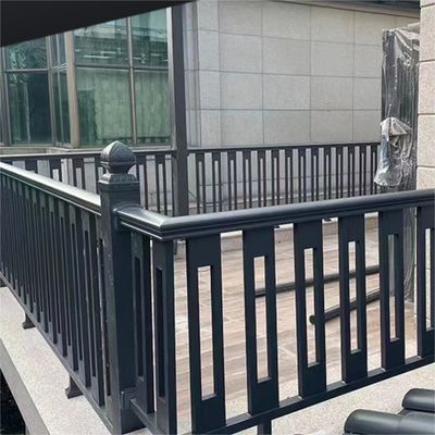 Kantoorgebouw Balkon Aluminium handgreep met modern ontwerp en vloermontage