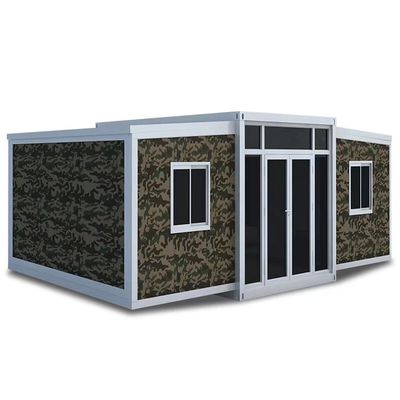 Staalstructuur Luxe 2 slaapkamers Prefab Containerhuis voor kantoor en slaapkamer