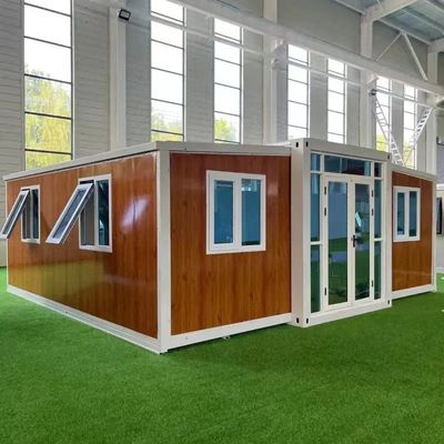 Staalstructuur Luxe 2 slaapkamers Prefab Containerhuis voor kantoor en slaapkamer