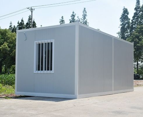 Opvouwbare eenheden Draagbare kantoorgebouwen met snel opvouwbare flatpackcontainerhuizen
