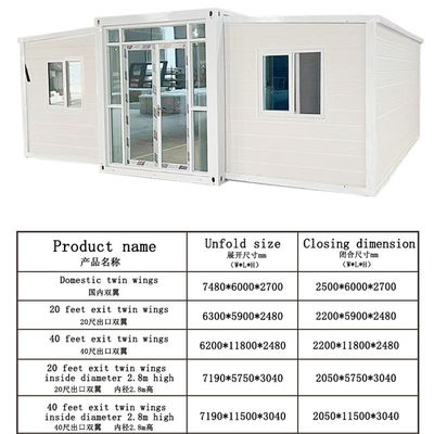 Garage assembler vouwcontainer huis voor hotel accommodatie