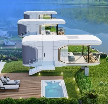 Boerderij Luxe Draagbare Ruimte Capsule Hotel voor Staal Commerciële Ruimte Portacabin