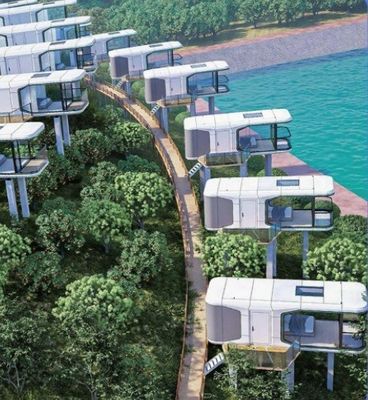 Boerderij Luxe Draagbare Ruimte Capsule Hotel voor Staal Commerciële Ruimte Portacabin