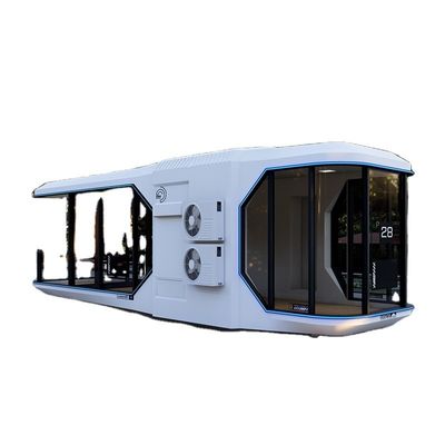 Postmoderne ontwerpstijl Zonne-verplaatsbare prefab hut voor luxe camping ervaring