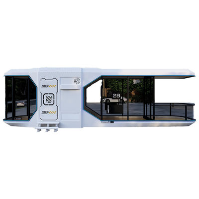 Postmoderne design stijl staal frame Tiny House Space Capsule kamer voor hotel villa verblijf