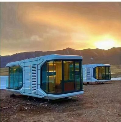 Zelfstandig boerderij capsule huis luxe aluminium prefab met spraakbesturing