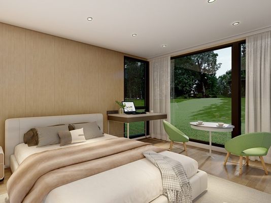 Zelfstandig boerderij capsule huis luxe aluminium prefab met spraakbesturing