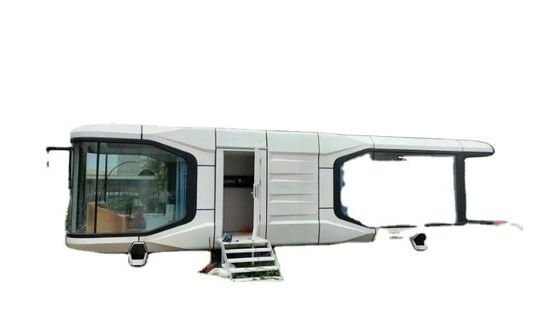 Uitbreidbare container met keuken en badkamer voor milieubescherming