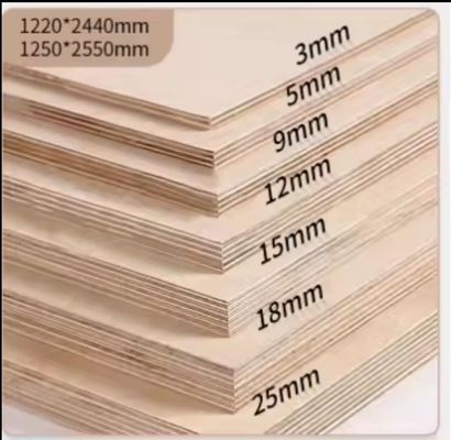 Gepersonaliseerd waterdicht Marine 3mm-21mm Melamine gelamineerd triplex voor hoteldecoratie