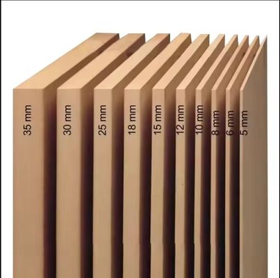 Normen voor de uitstoot van formaldehyde E1 Witte gelamineerde melamine gecontoureerde houten MDF-plaat