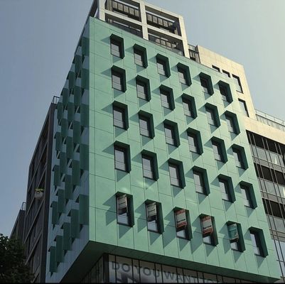 Branddichte Alucobond-kleurwandbekleding voor gevels van gebouwen