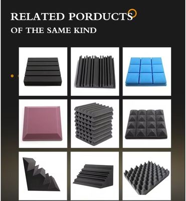 Accoustic Foam Panels in aangepaste kleur Sound Isolation Wandpanels voor Home Decor