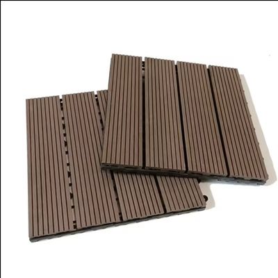 Terras Hout Plastic Composite Coffee WPC 300*300mm vloertegel voor gladde tuin