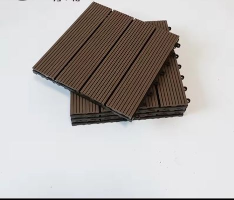 Terras Hout Plastic Composite Coffee WPC 300*300mm vloertegel voor gladde tuin