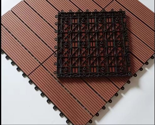 Terras Hout Plastic Composite Coffee WPC 300*300mm vloertegel voor gladde tuin