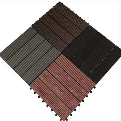 Terras Hout Plastic Composite Coffee WPC 300*300mm vloertegel voor gladde tuin