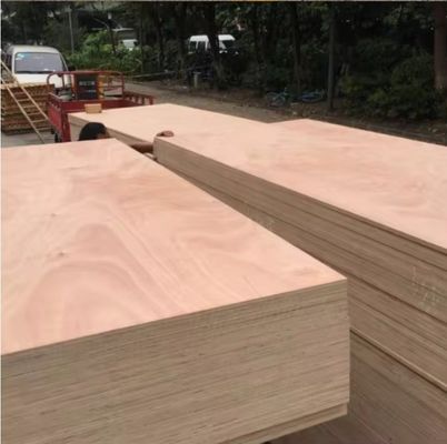 Innen E1 Formaldehyde 18mm waterdichte panelen Commercieel hardhout Okoume Marine plaat 4x8