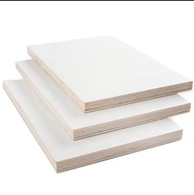 1220x2440 mm Wit gelamineerd niet-metaal melamien MDF triplexplaat voor appartementenmeubilair