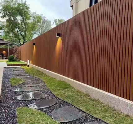 Plastic hout composiet gevel panelen aangepaste lengte 159mm x 23mm x aanpasbare lengte
