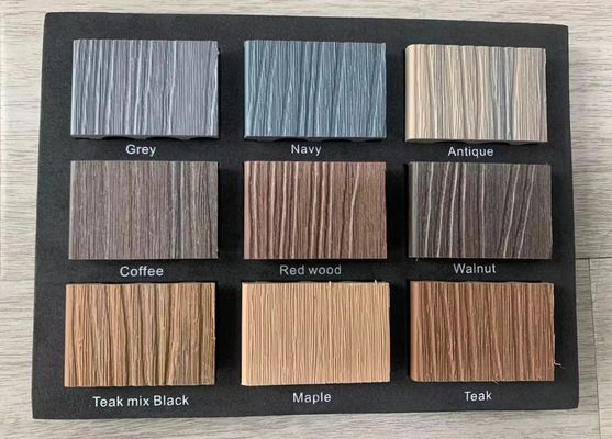 Plastic hout composiet gevel panelen aangepaste lengte 159mm x 23mm x aanpasbare lengte